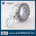 manufacturer design customized braided leather rope belt